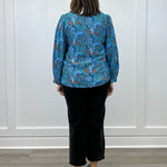 Wildflower Waves Top - Teal Tops Jodifl