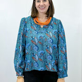 Wildflower Waves Top - Teal Tops Jodifl
