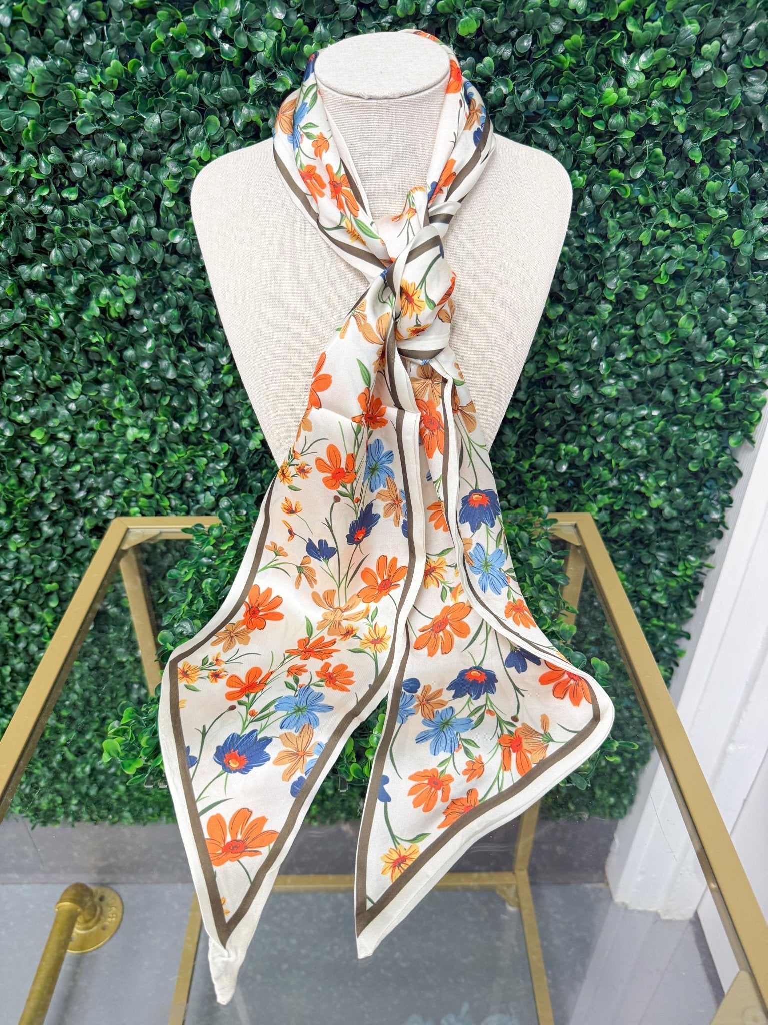 Wildflower Whisper Satin Scarf - Sugar Babies Children's Boutique/Meg's Shoppe
