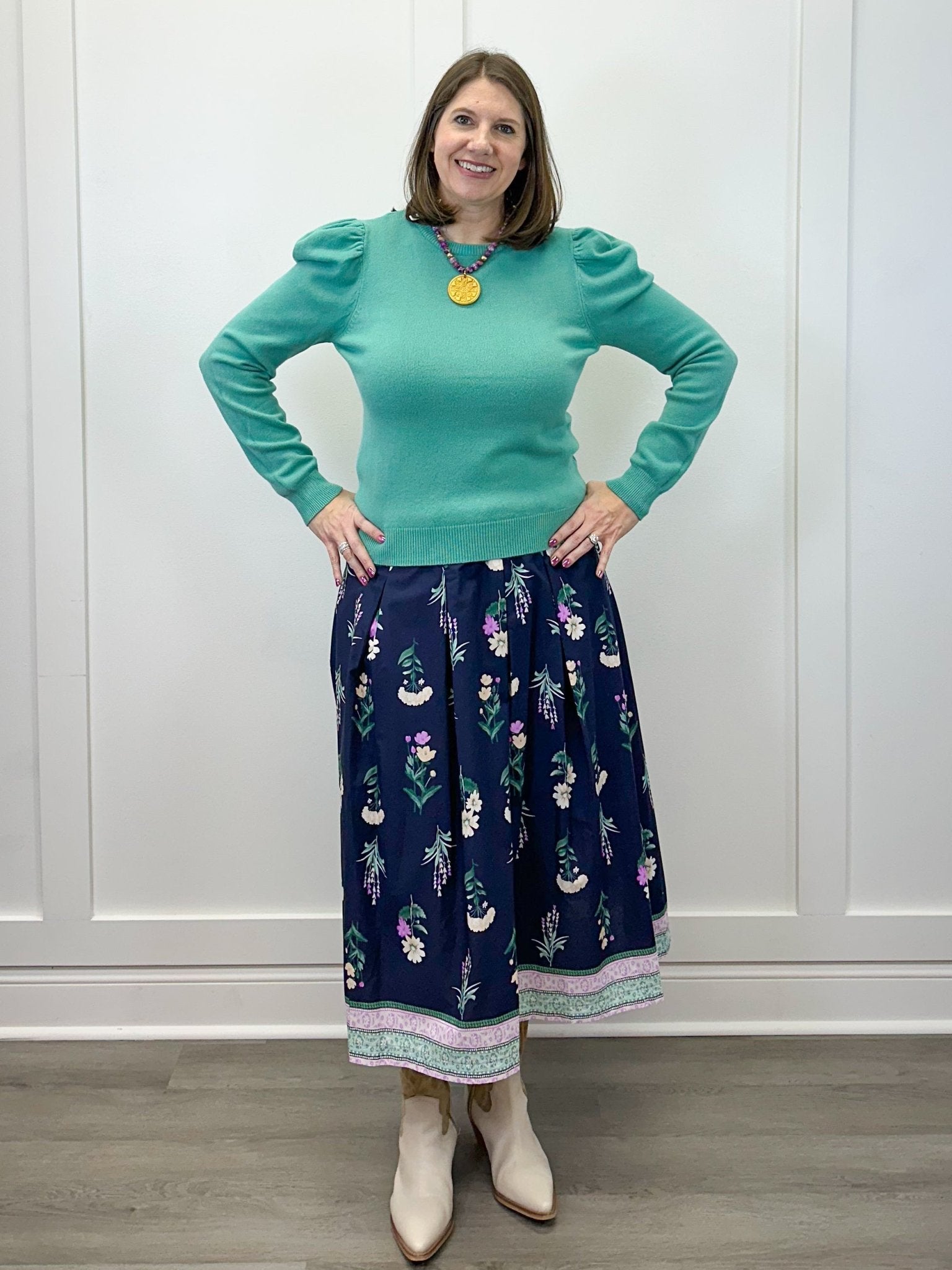 Willow Walk Skirt - Midnight Mix Skirts Umgee