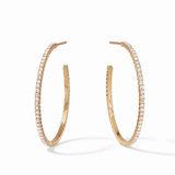 Windsor Hoop - Cubic Zirconia - Large Earrings Julie Vos