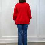 Wine Kiss Ribbed Sweater - Ruby Sweaters Zenana