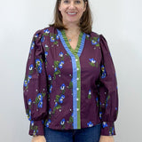 Winter Mixer Blouse - Eggplant Tops Umgee