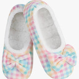 Women's Flat Ballet Snoozies - Gingham Lounge Snoozies