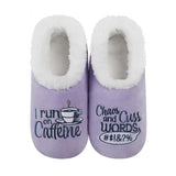 Women's Soft Plush Pairables - I Run On Caffeine Lounge Snoozies