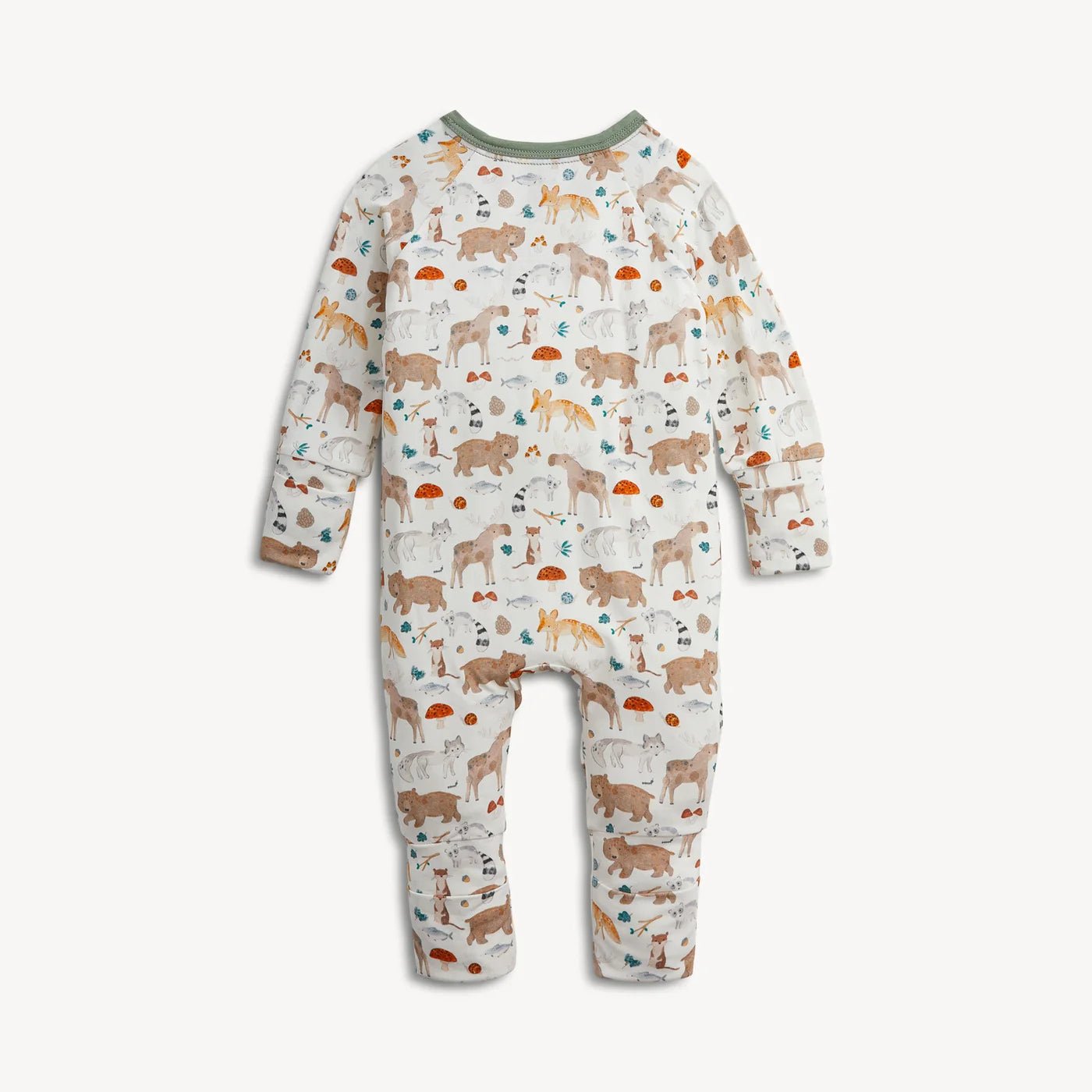 Wonderful Wildlife Modal Convertible Coverall Baby Sleepwear Magnetic Me