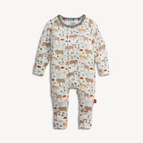 Wonderful Wildlife Modal Convertible Coverall Baby Sleepwear Magnetic Me