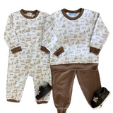 Woodland Friends Romper Boys Bubbles + Rompers Trotter Street Kids
