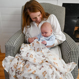 Woof Woof Baby Muslin Swaddle Blanket Baby Accessories LollyBanks