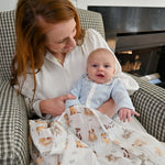 Woof Woof Baby Muslin Swaddle Blanket Baby Accessories LollyBanks