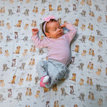 Woof Woof Baby Muslin Swaddle Blanket Baby Accessories LollyBanks