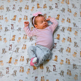 Woof Woof Baby Muslin Swaddle Blanket Baby Accessories LollyBanks