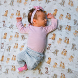 Woof Woof Baby Muslin Swaddle Blanket Baby Accessories LollyBanks