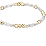 Worthy Pattern 3mm Bead Bracelet - Pearl Bracelets enewton