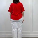 Woven Airflow Collared Top - Ruby Tops Zenana