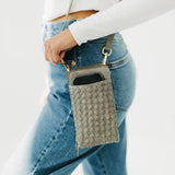 Woven Double Duty Phone Bag - Woven Cream Purses + Totes Pretty Simple