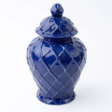 XL Textured Ginger Jar - Navy Home Decor 8 Oak Lane