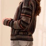 Yarn Dye Boat Neck Sweater - M Steel Sweaters Tribal
