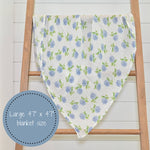 You Had Me At Hydrangea Baby Swaddle Blanket Baby Accessories LollyBanks