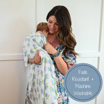 You Had Me At Hydrangea Baby Swaddle Blanket Baby Accessories LollyBanks