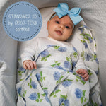 You Had Me At Hydrangea Baby Swaddle Blanket Baby Accessories LollyBanks