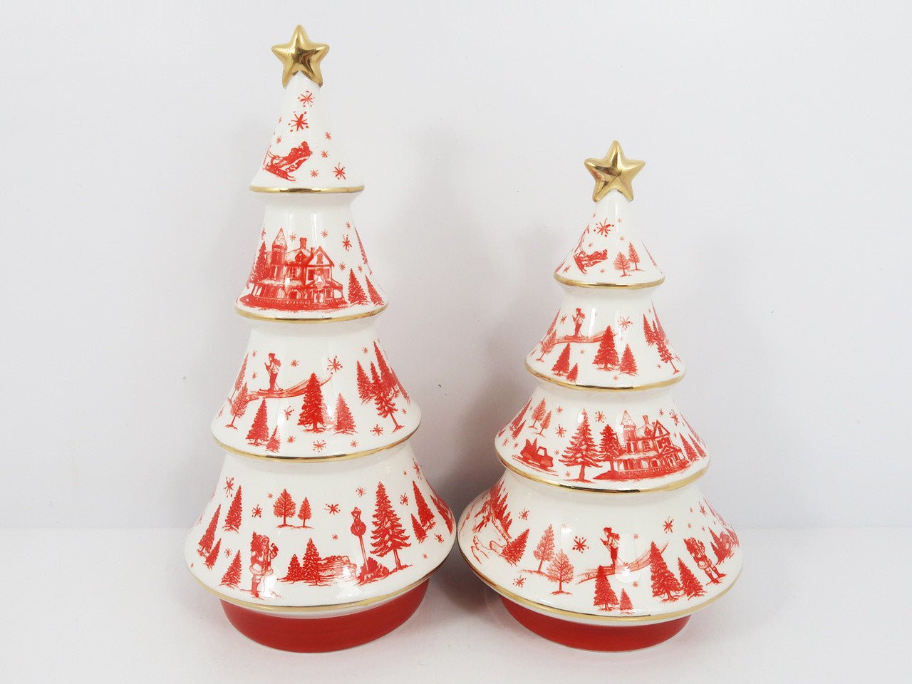 Yuletide Tree Set of 2 Seasonal One Hundred 80 Degrees