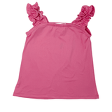 Yvette Knit Ruffle Top - Pink Girls Tops + Tees Area Code 407
