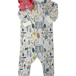 Zipper Footie - English Countryside Baby Sleepwear Heyward House