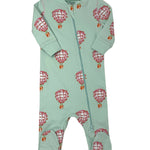 Zipper Footie - Pink Hot Air Balloon Baby Sleepwear Heyward House