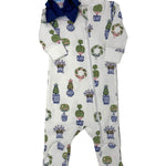 Zipper Footie - Spring Topiaries Baby Sleepwear Heyward House