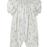 Zoe Floral Hand Smocked Bishop Footie Baby Sleepwear Baby Loren