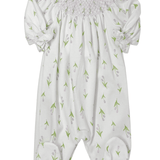 Zoe Floral Hand Smocked Bishop Footie Baby Sleepwear Baby Loren