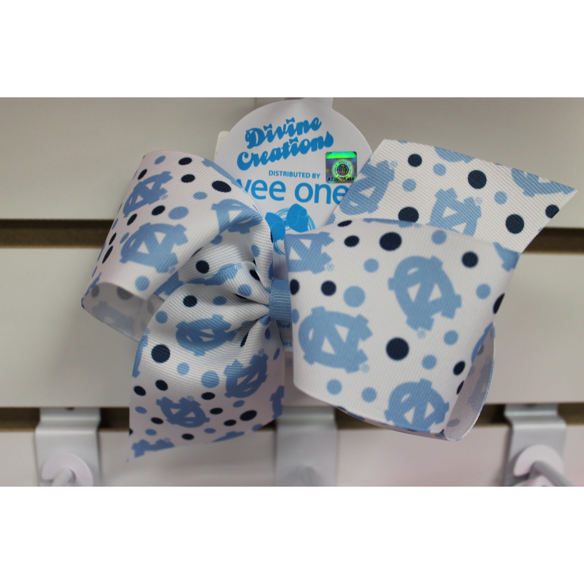 King College Print Bow Kids Hair Accessories Wee Ones UNC  