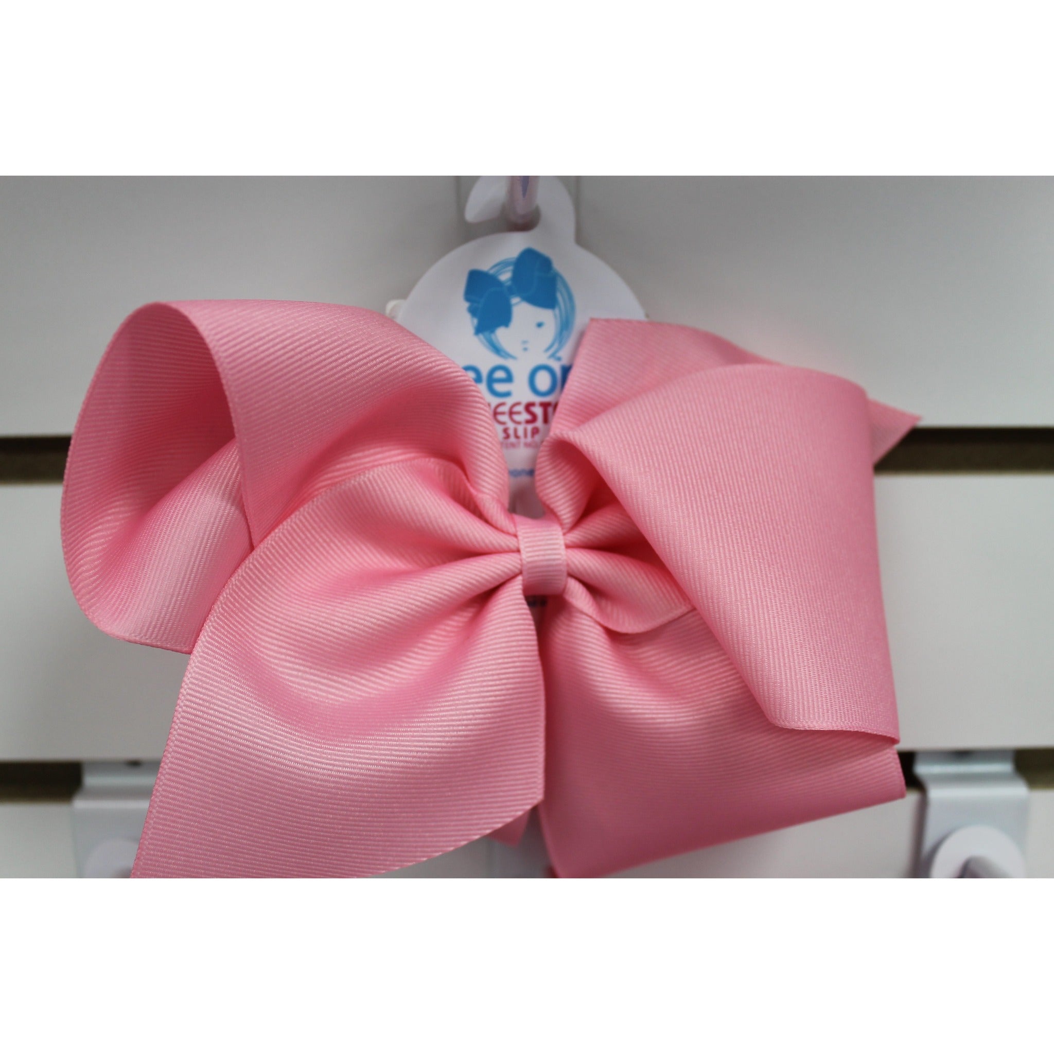 Huge Grosgrain Bow Kids Hair Accessories Wee Ones Jack & Jill Pink  