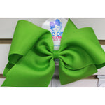 Huge Grosgrain Bow Kids Hair Accessories Wee Ones Apple Green  