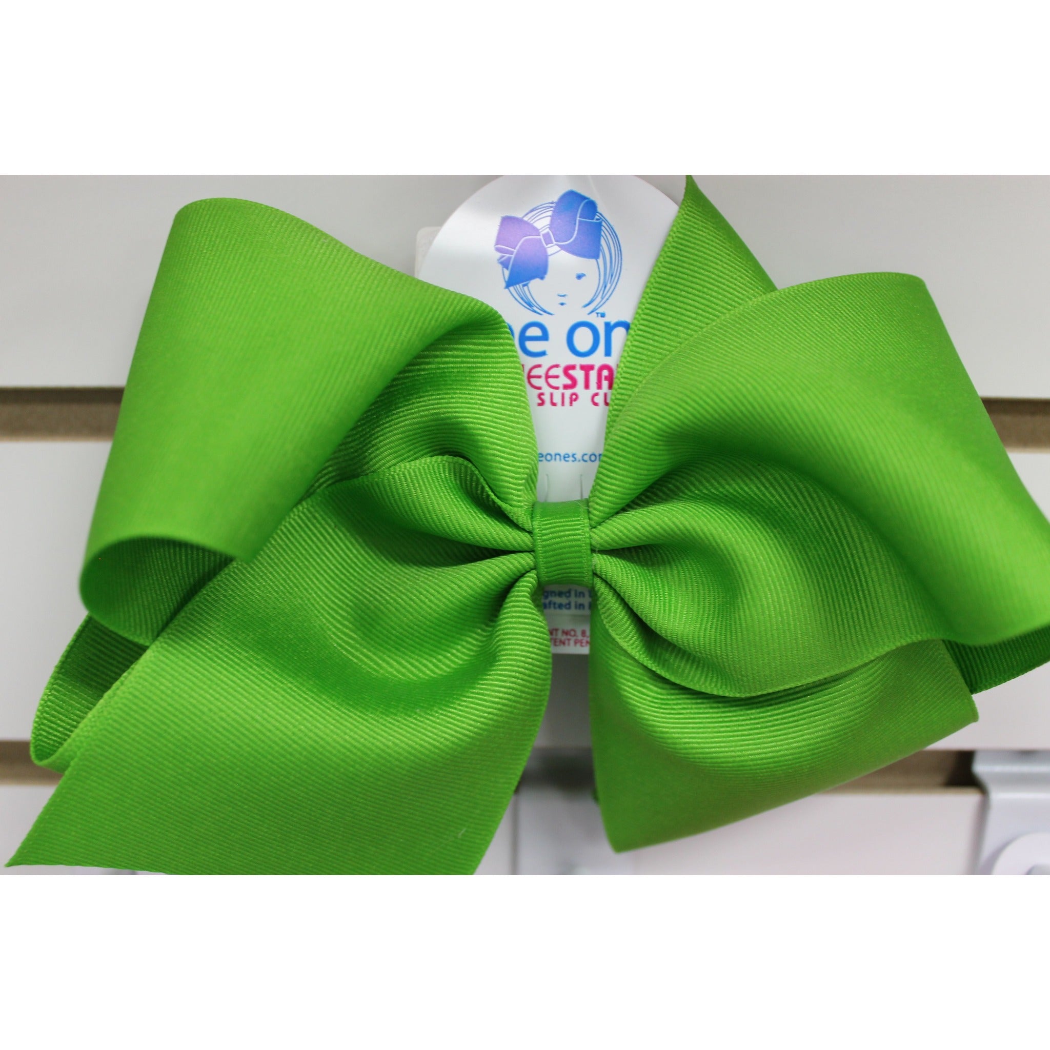 Huge Grosgrain Bow Kids Hair Accessories Wee Ones Apple Green  