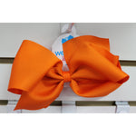 Huge Grosgrain Bow Kids Hair Accessories Wee Ones Orange  