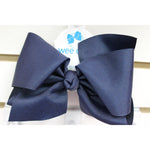 Huge Grosgrain Bow Kids Hair Accessories Wee Ones Navy  