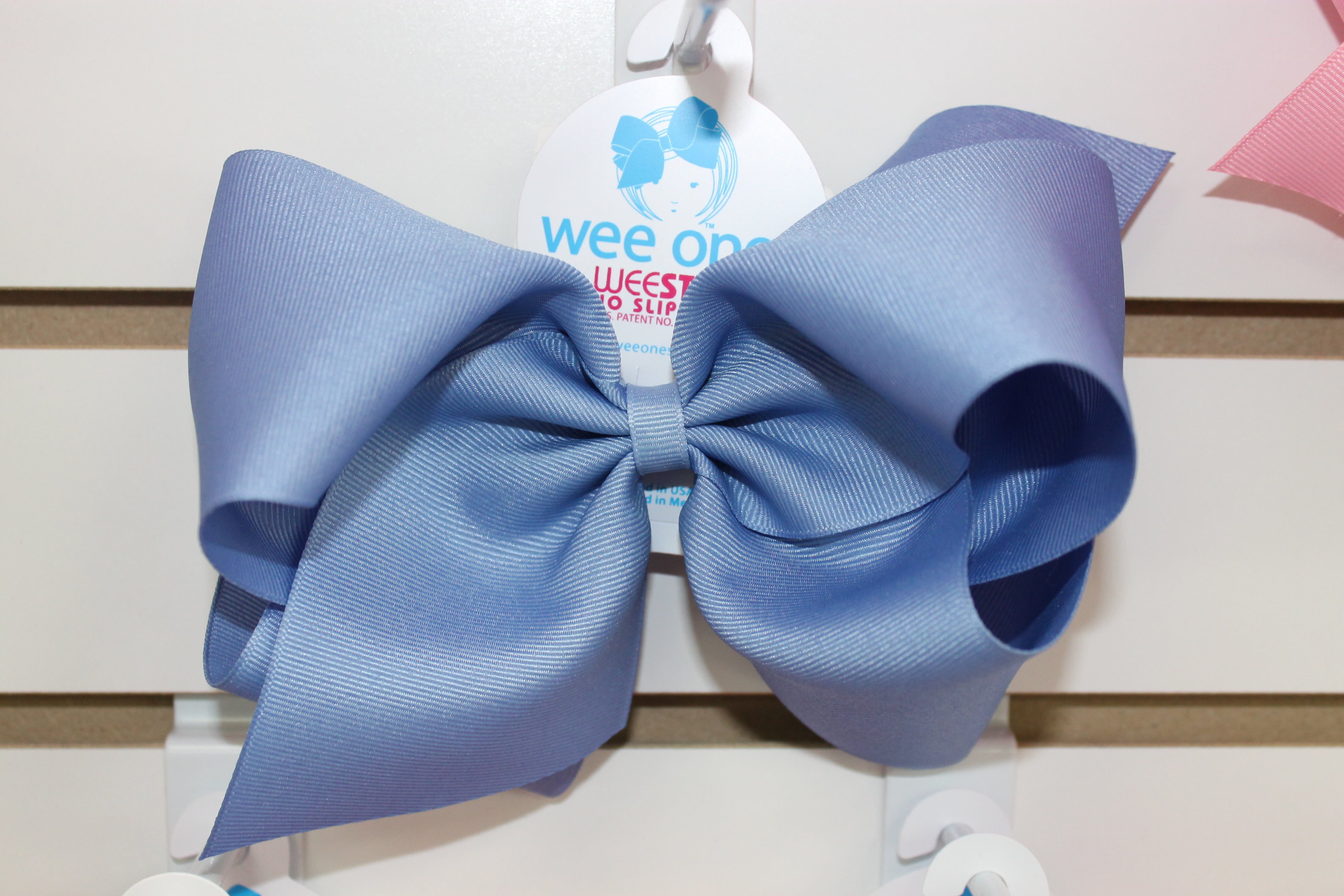 Huge Grosgrain Bow Kids Hair Accessories Wee Ones Bluebird  