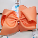 Huge Grosgrain Bow Kids Hair Accessories Wee Ones Apricot  
