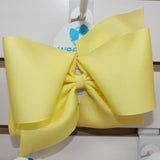 Huge Grosgrain Bow Kids Hair Accessories Wee Ones Light Yellow  