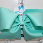 Huge Grosgrain Bow Kids Hair Accessories Wee Ones New Aqua  