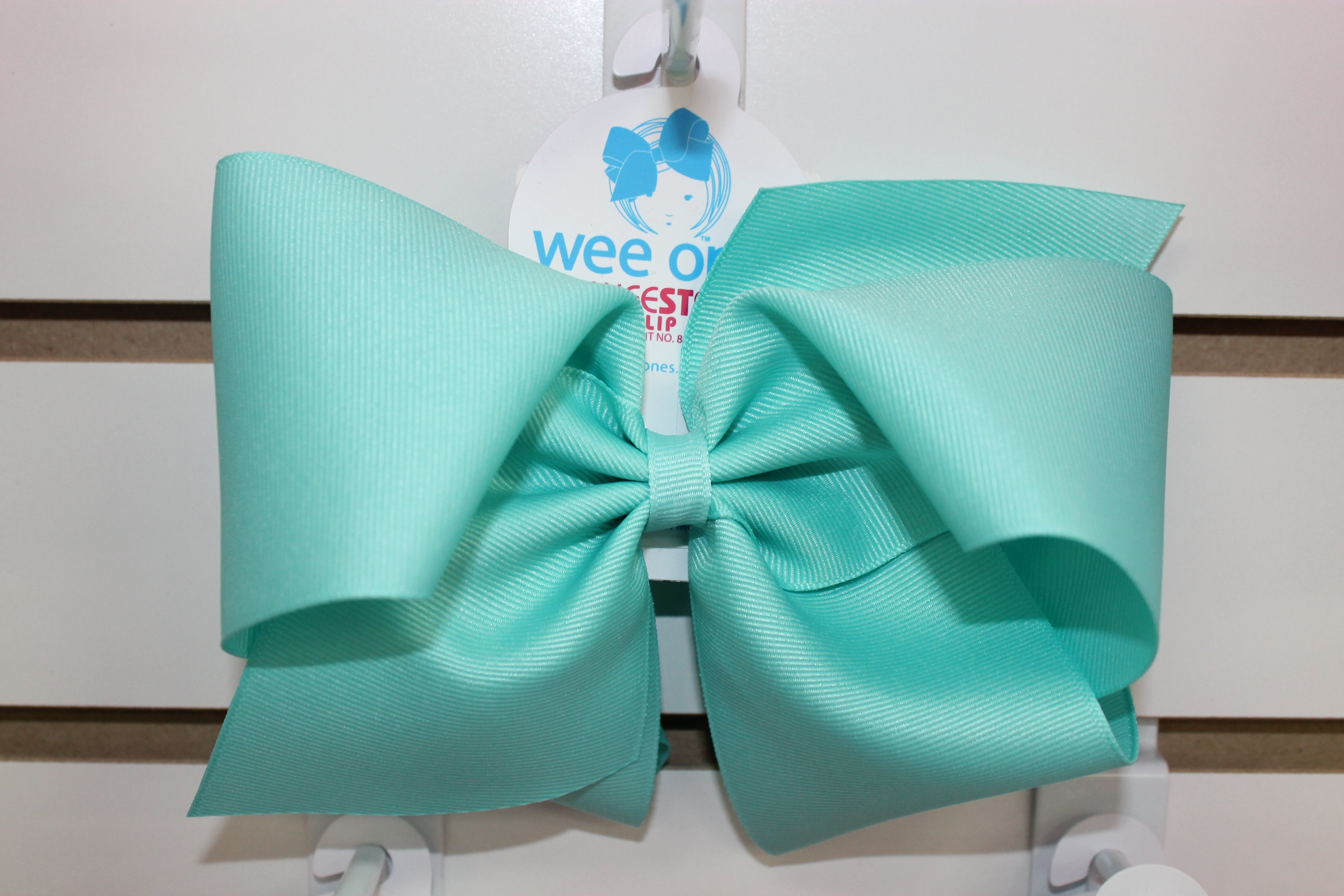 Huge Grosgrain Bow Kids Hair Accessories Wee Ones New Aqua  