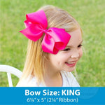 King Grosgrain Bow - Tulip Kids Hair Accessories Wee Ones   