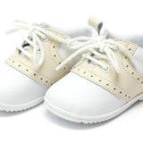 Austin White with Beige Boys Shoes L'Amour   