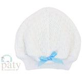 Beanie Cap with Bow Baby Accessories Paty Blue