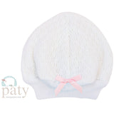 Beanie Cap with Bow Baby Accessories Paty Pink