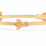 Bee Bangle - Gold - Cubic Zirconia - Small Bracelets Julie Vos