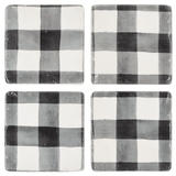 Black & White Gingham Coaster - Single Kitchen + Entertaining Midwest-CBK