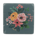 Boho Flower Coaster - Single Kitchen + Entertaining Midwest-CBK Teal